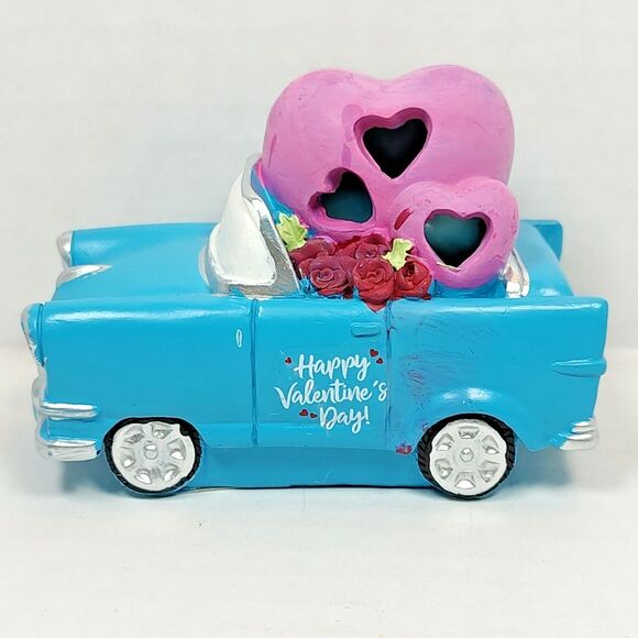 Happy Valentine's Day Light Up Convertible Car Decor Roses Hearts Multicolor - Picture 2 of 15